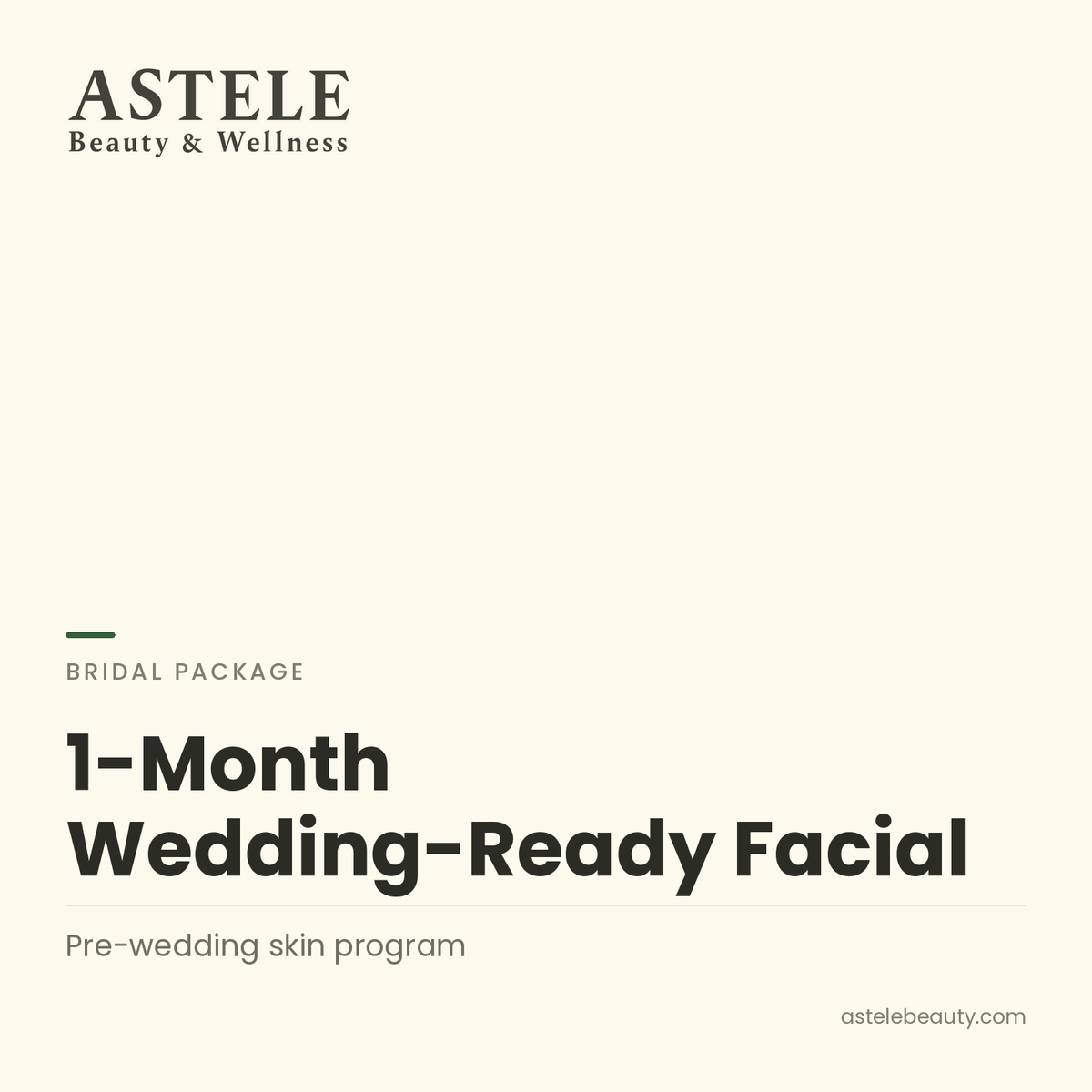 1-Month Wedding-Ready Facial — Astele Beauty & Wellness