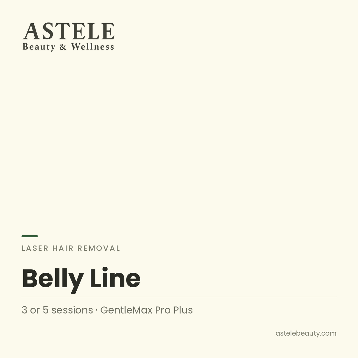Laser Hair Removal | Belly Line — Astele Beauty & Wellness