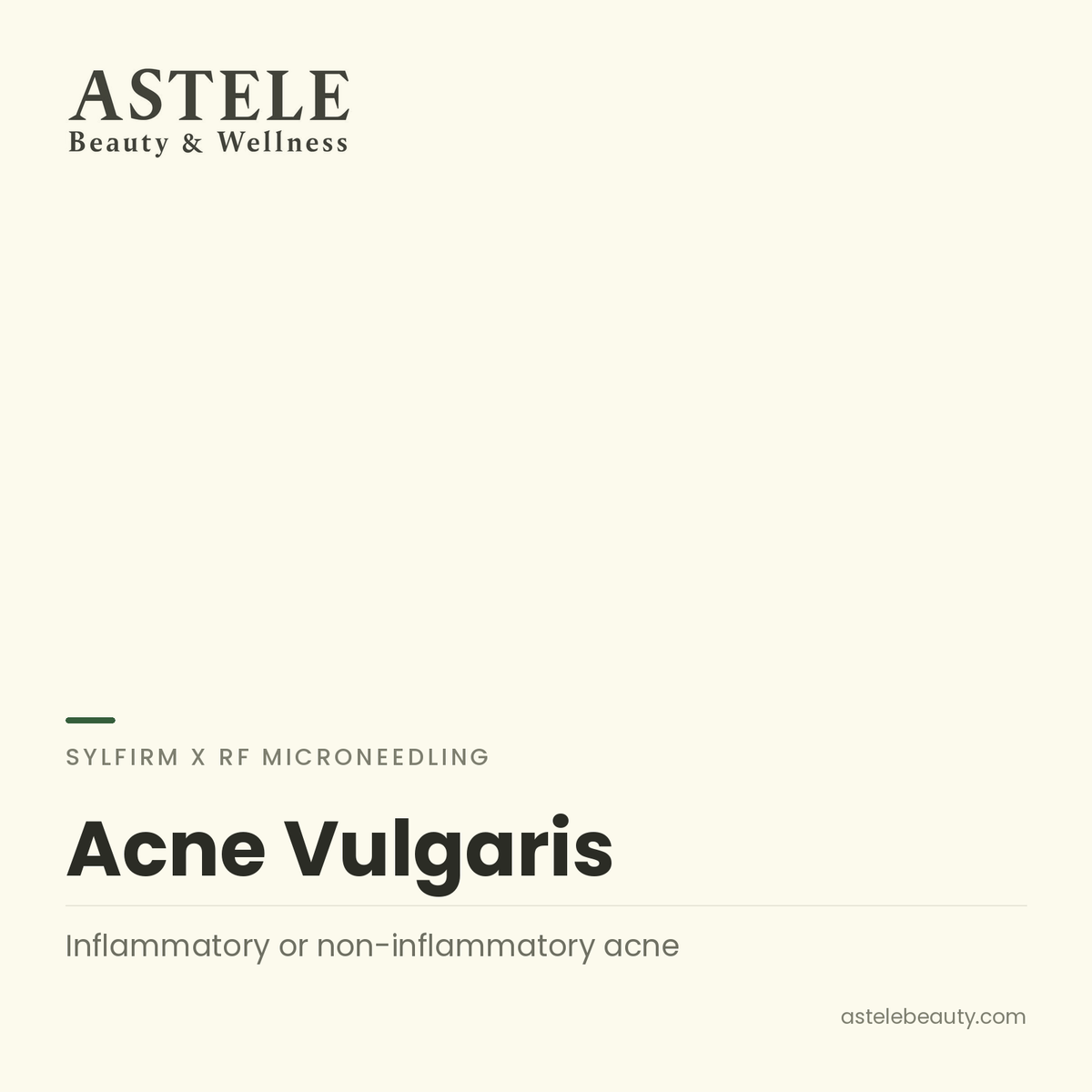 Sylfirm X | Acne Vulgaris — Astele Beauty & Wellness